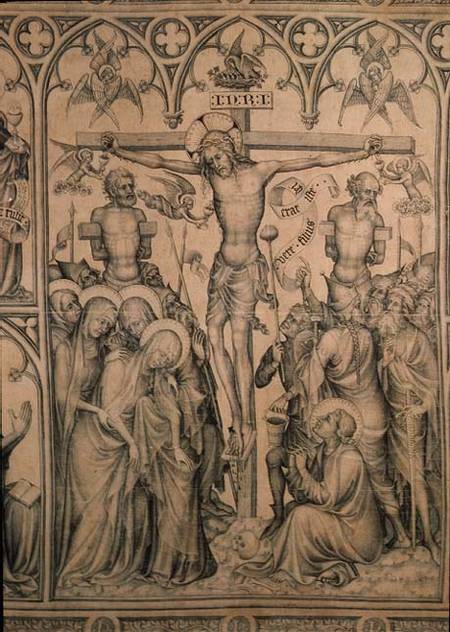 The Parement of Narbonne, detail of the Crucifixion from French School