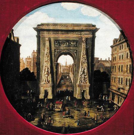 The Porte Saint-Denis from French School