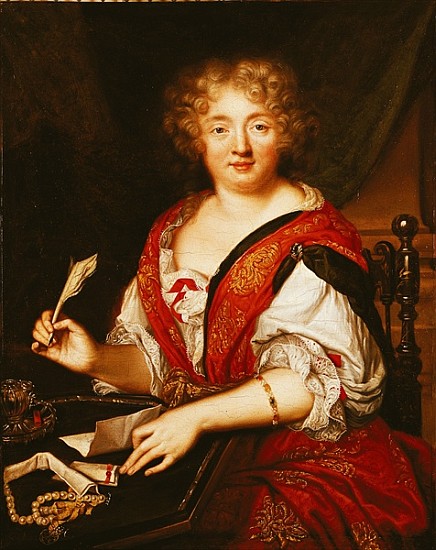 Portrait of Madame de Sevigne Writing from French School