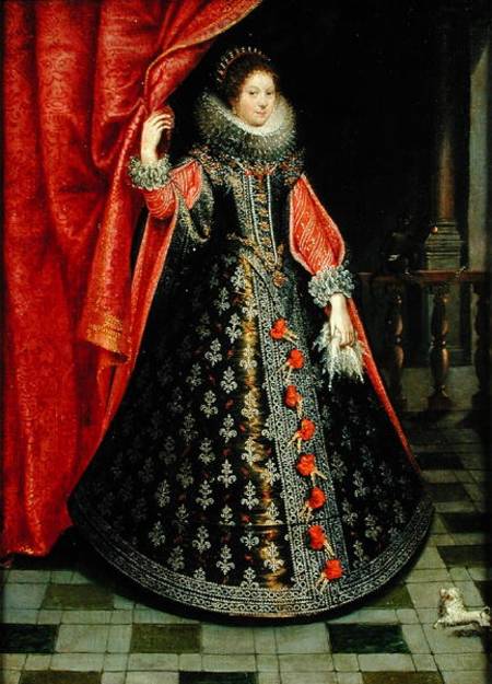 Portrait presumed to be Henrietta Maria of France (1609-69) from French School