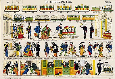 Rail Travel, c.1850 from French School