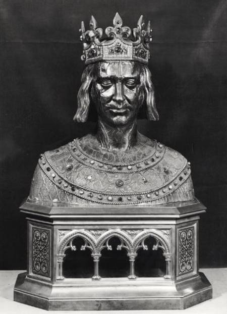 Reliquary bust of St. Louis (1214-70) from French School