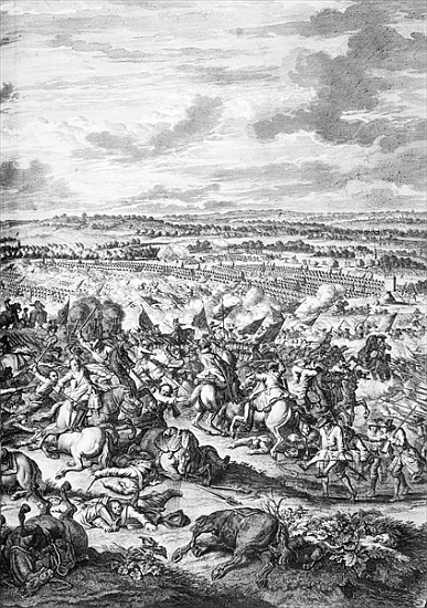 The Battle of Oudenarde from French School