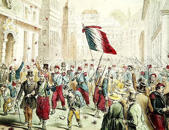The French entering Genoa in 1859 from French School