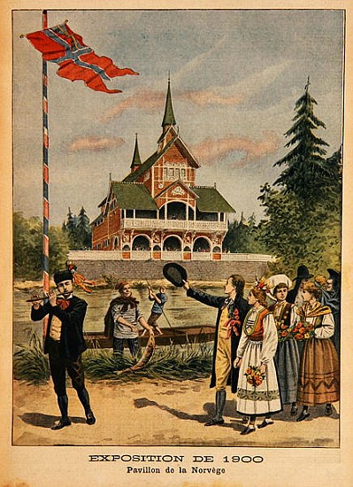The Norwegian Pavilion at the Universal Exhibition of 1900, Paris, illustration from ''Le Petit Jour from French School