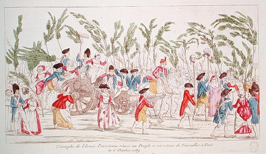 The Triumphant Parisian Army Returning to Paris from Versailles, 6th October 1789 from French School
