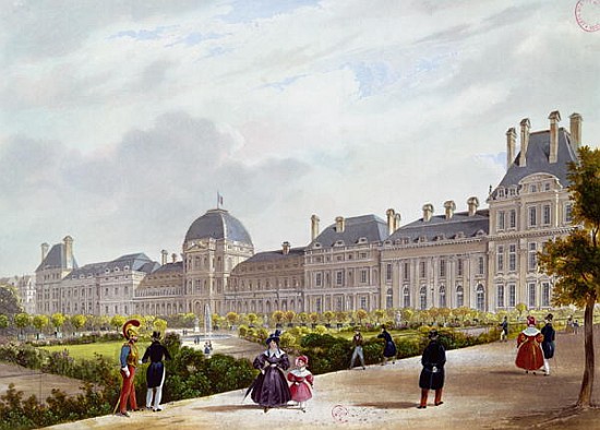 The Tuileries during the Restoration from French School