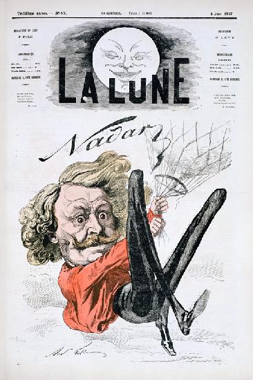 Nadar (1820-1910) title page of 'La Lune'