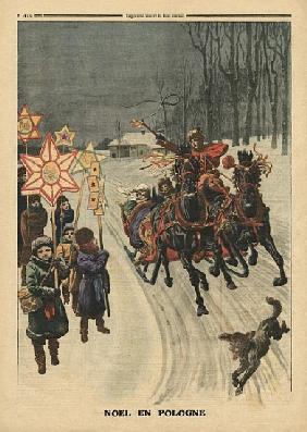 Christmas in Poland, illustration from ''Le Petit Journal'', supplement illustre, 24th December 1911