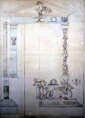 Design for a Cheval mirror