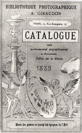 Front cover of 'Catalogue des Documents Artistiques en Photographie' published by Bibliotheque Photo