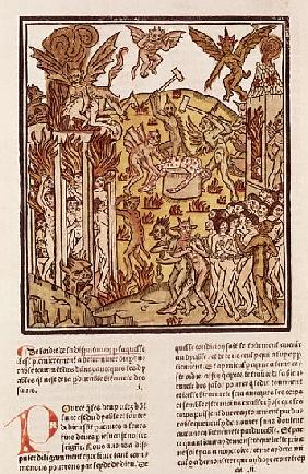 Hell, from ''La Cite de Dieu'', 1486-87 (xylograph)
