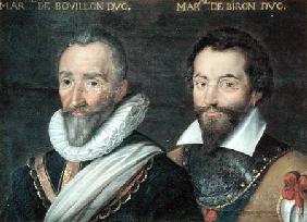 Henri de la Tour d'Auvergne (1555-1623) Duke of Bouillon and Charles de Gontaut (1562-1602) Duke of