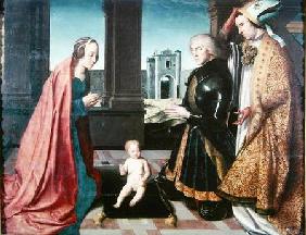 The Infant Christ Adored by a Knight