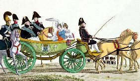 Louis XVIII (1755-1824) and his Family Reviewing the Royal Troops at the Champ de Mars, 20th June 18