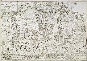 Plan of the Battle of Blenheim between the Imperial Army and the Franco-Bavarian Army, 13th August 1