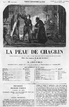 Raphael de Valentin and the shopkeeper, illustration from ''La Peau de Chagrin'', drama adapted from