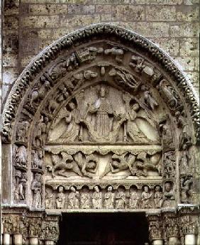 The Royal Portal, north door, tympanum depicting the Ascension