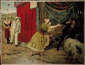 Scene from the opera 'Pagliacci' by Ruggiero Leoncavallo (1857-1919)