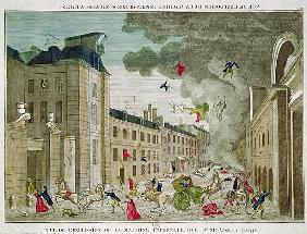The Attempted Assassination of Napoleon Bonaparte (1769-1821) on the Rue Saint-Nicaise, Paris, 24th 