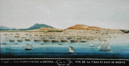 View of the town and bay of Smyrna from French School