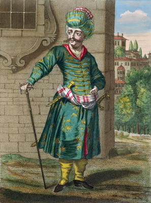 The Persian, from the 'Recueil d'Estampes sur les Costumes du Levant', engraved by Gerard Jean Bapti from French School, (18th century)