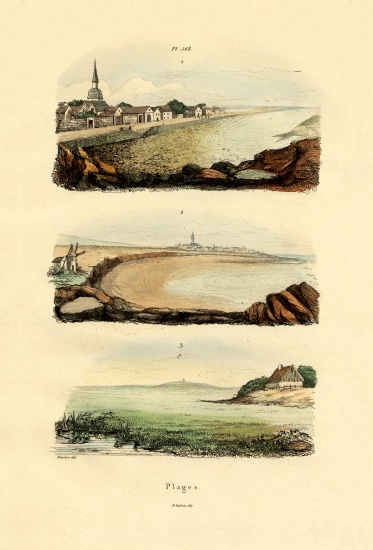 Coast from French School, (19th century)