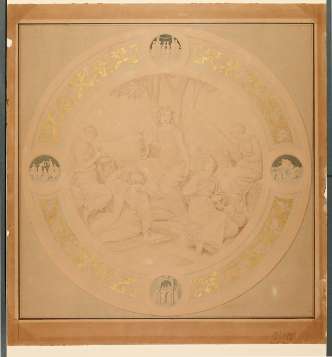 Allegorie der Künste, und vier Medaillons mit den klugen und törichten Jungfrauen from Friedrich Overbeck