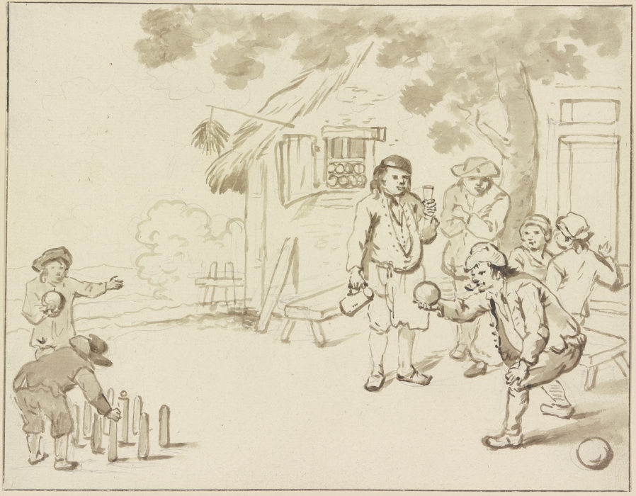 Bauern beim Kegelspiel from Friedrich Wilhelm Hirt