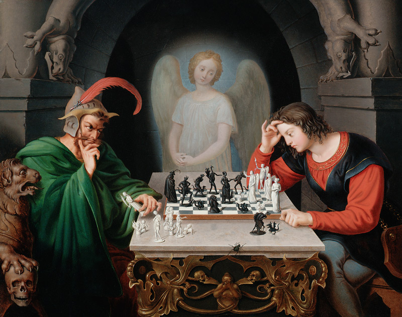Die Schachspieler. from Friedrich August Moritz Retzsch
