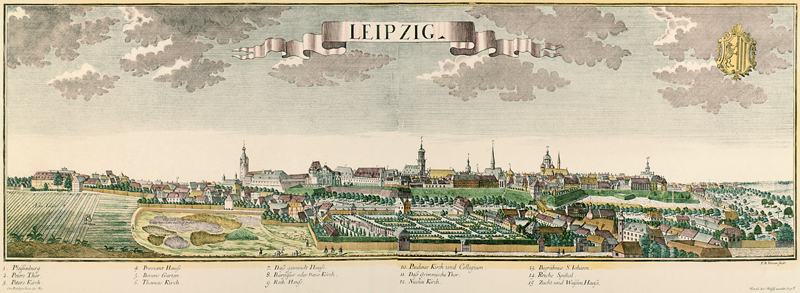 Leipzig, Stadtansicht from Friedrich Bernhard Werner
