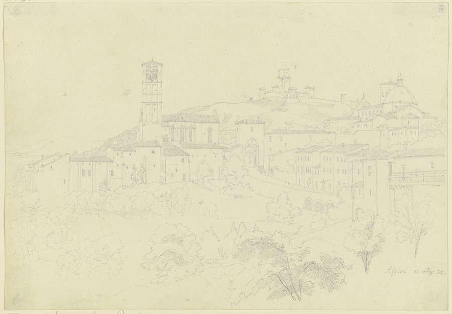 Ansicht von Assisi from Friedrich Maximilian Hessemer
