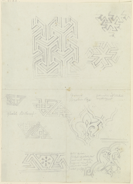 Geometrische und vegetabile Muster from Friedrich Maximilian Hessemer