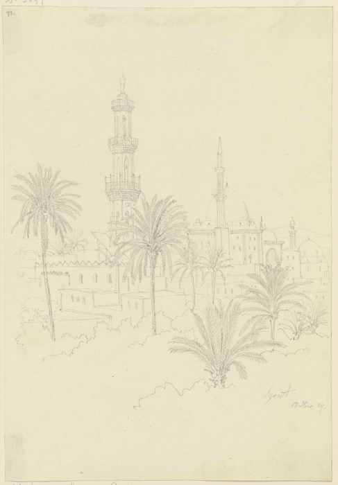 Moschee in Syout from Friedrich Maximilian Hessemer