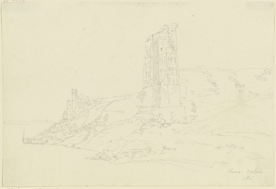 Ruinen bei Kuum-Ombos from Friedrich Maximilian Hessemer