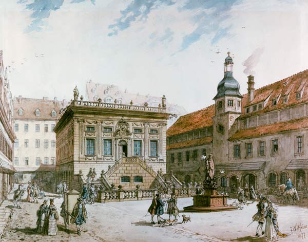 Leipzig, Alte Börse from Friedrich Wilhelm Heine