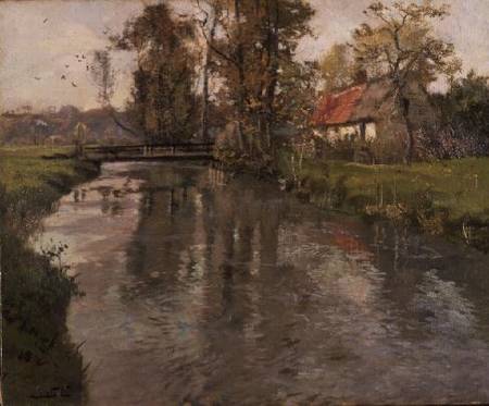 River Landscape from Frits Thaulow