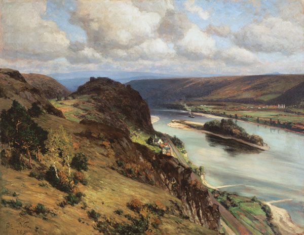 Die Ruine Hammerstein am Rhein from Fritz von Wille