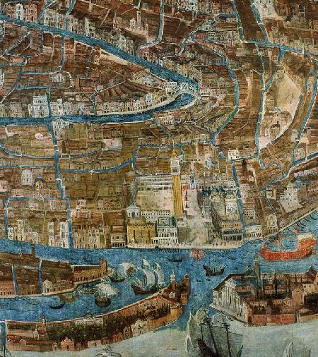 Map of Venice, first half of 17th century (detail of 64062)