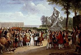 Ludwig XIV. bei der Enthüllung der Skulptur Milon von Croton von P.Puget. from Gabriel Lemonnier