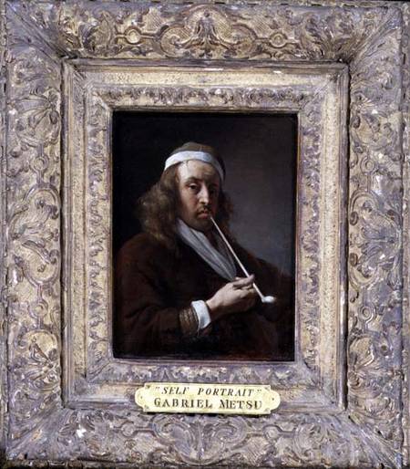 Portrait of a man, said to be the artist from Gabriel Metsu