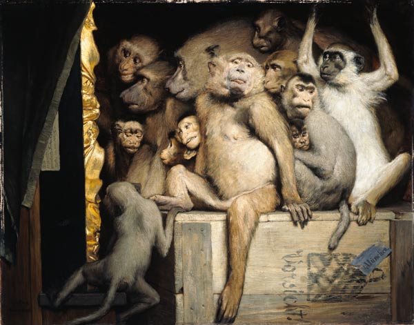 Affen als Kunstrichter from Gabriel von Max