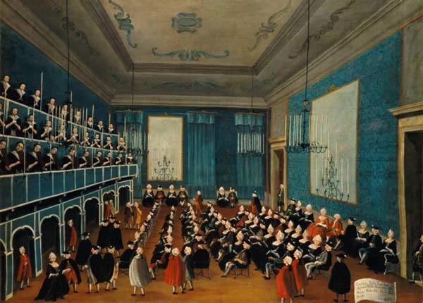 Concert given by the girls of the hospital music societies in the Procuratie, Venice from Gabriele Bella