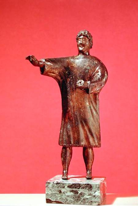 Figurine of a man wearing a sagum, from Neuvy-en-Sullias from Gallo-Roman