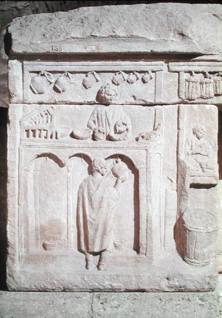 Relief depicting a wine merchant from Gallo-Roman