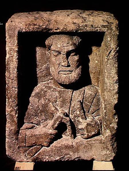 Stele depicting a cooper from Gallo-Roman