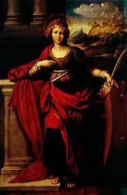 Die heilige Katharina von Alexandria. from Garofalo