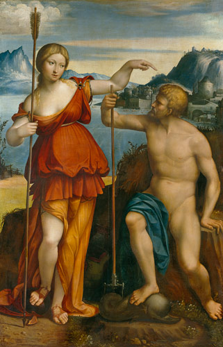 Poseidon und Athene from Garofalo