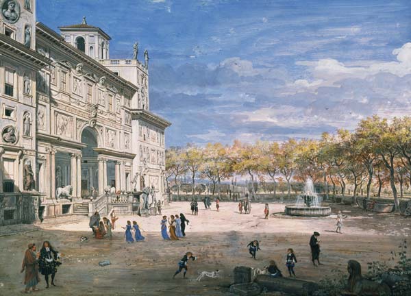 The Villa Medici, Rome from Gaspar Adriaens van Wittel