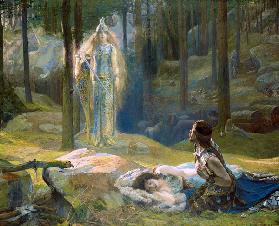 The Revelation. Brunhilde Seeing Siegmund And Sieglinde